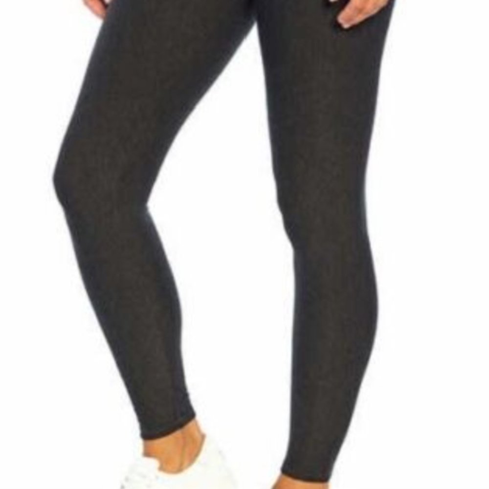 NWT Orvis Women's Very Soft Fleece Lined Cozy Legging Size S Charcoal Heather - Picture 2 of 6